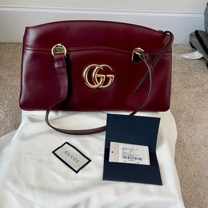 Gucci Vitello Palmellato Lux Arli Large Top Handle Bag